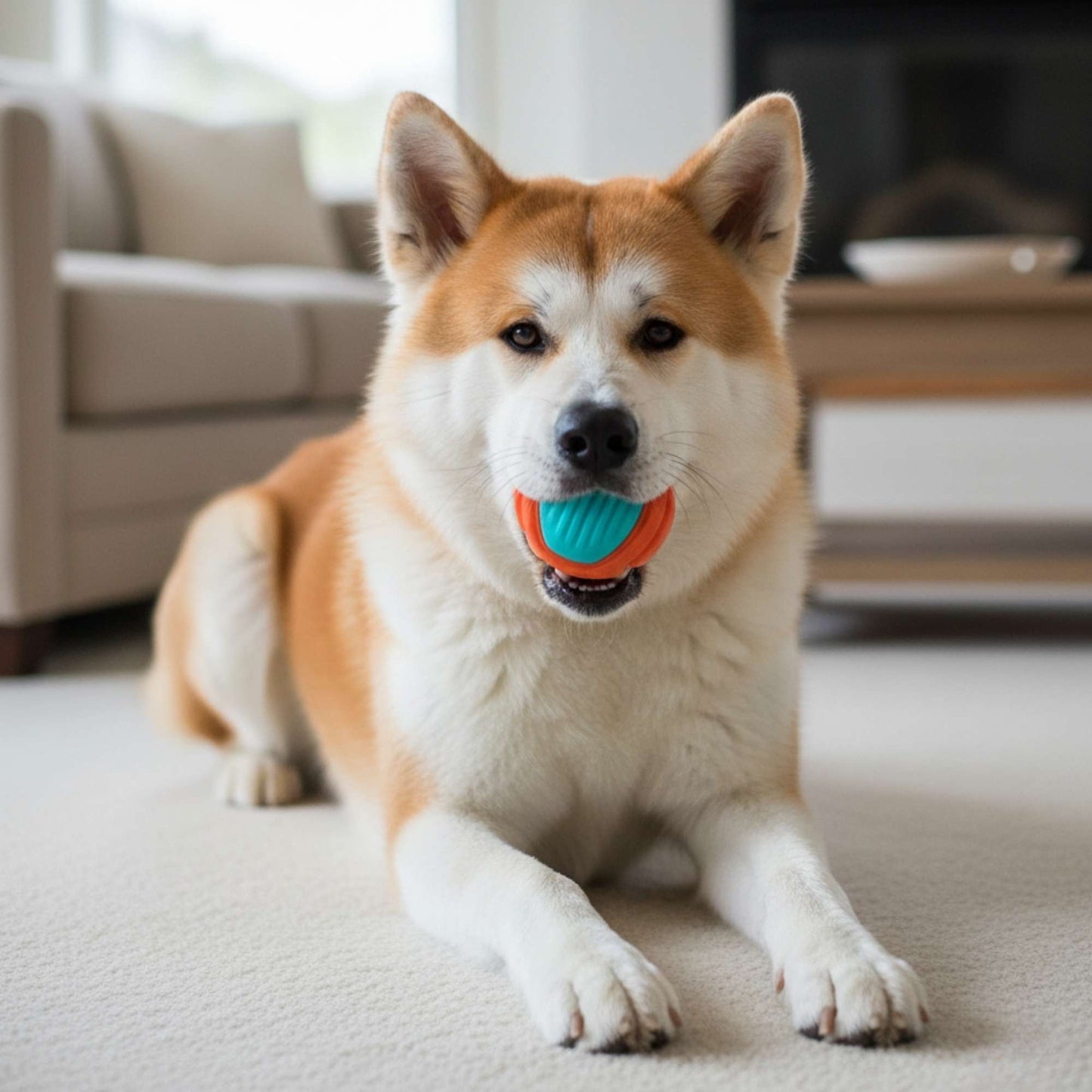 MordiBall - Juguete Pelota de Jebe Masticable para Perros