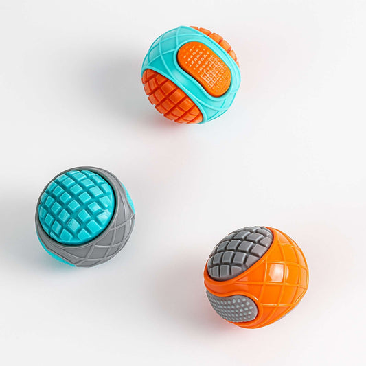 WaffleBall - Juguete Pelota de Jebe Masticable para Perros