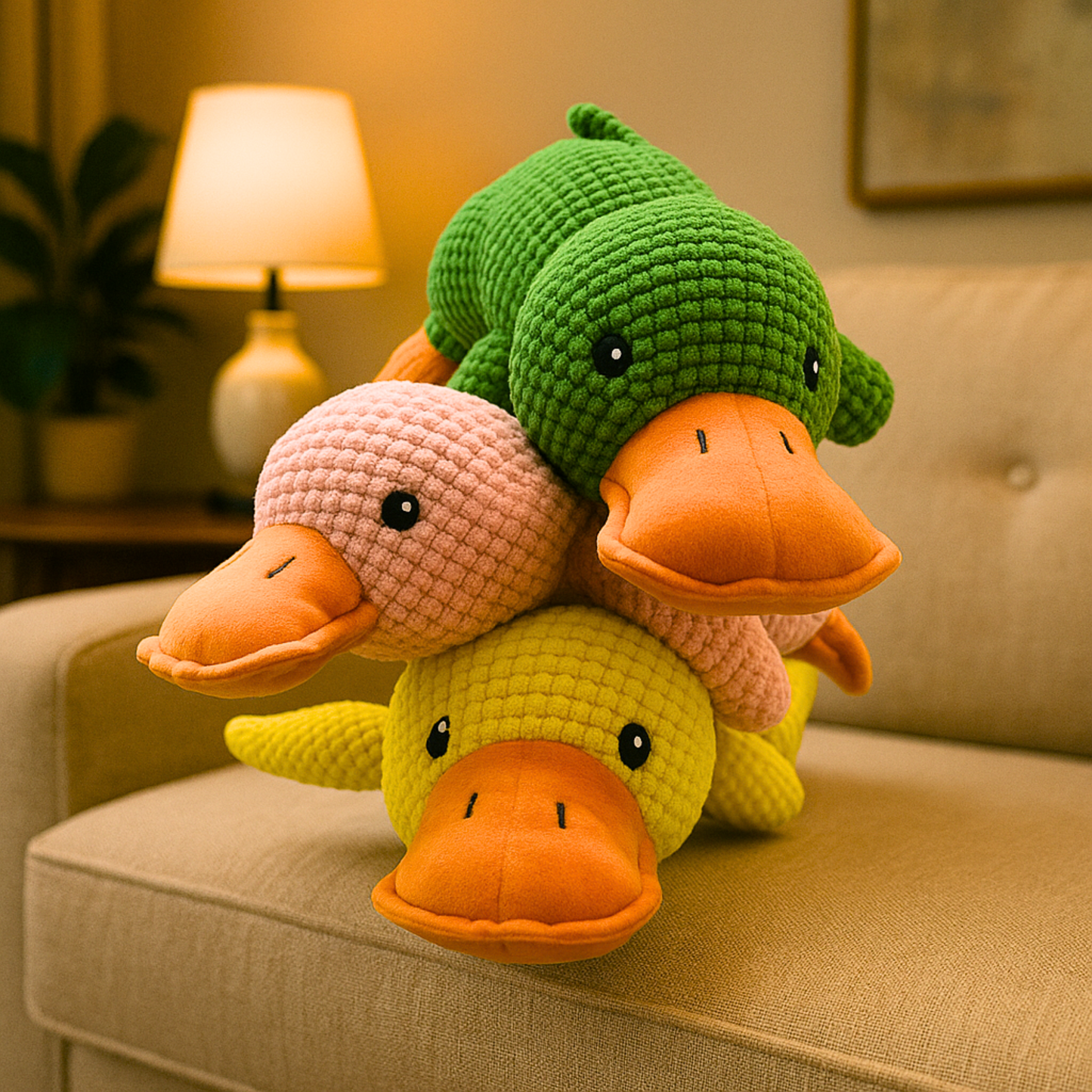 Pato Peluche Amigable – Juguete para Mascotas