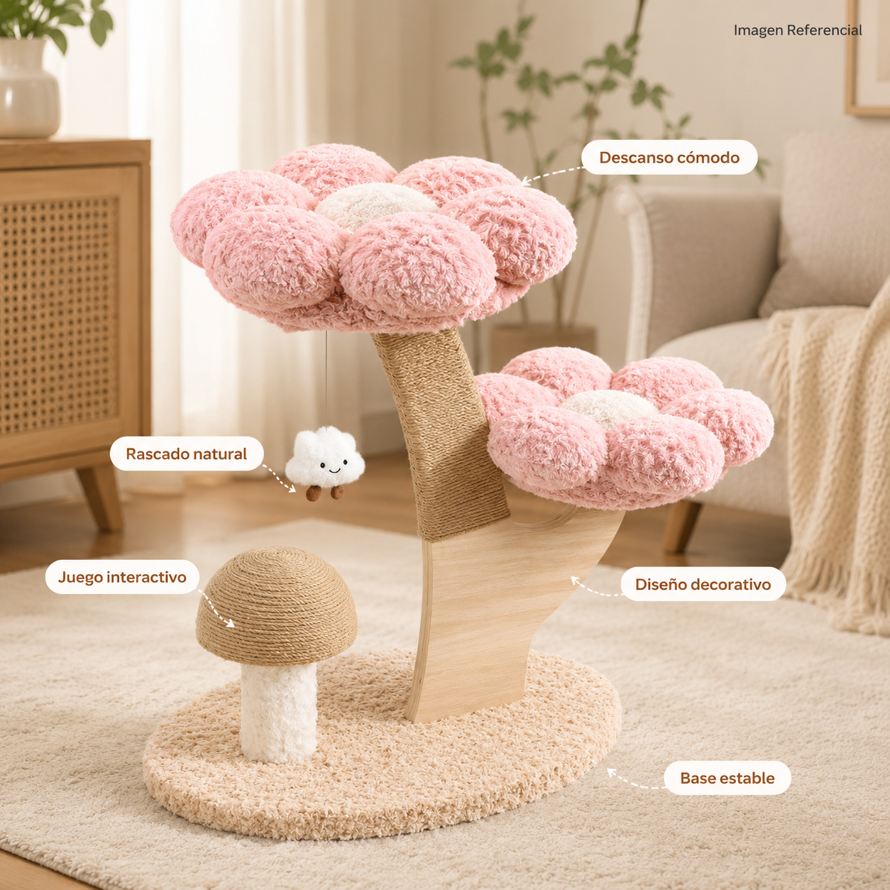 Cat Flower Lounge- Cama para gatos