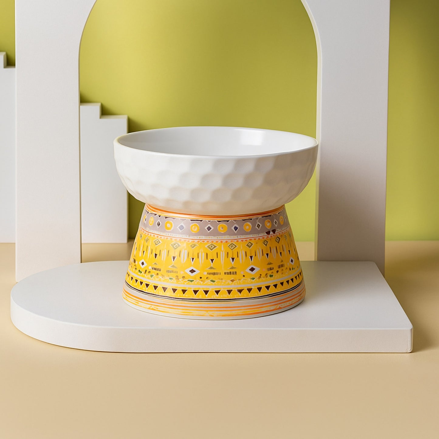 CeramiTribe Bowl Comedero Elevado de Cerámica