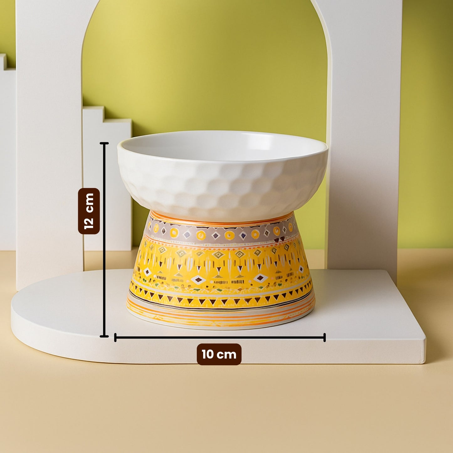 CeramiTribe Bowl Comedero Elevado de Cerámica