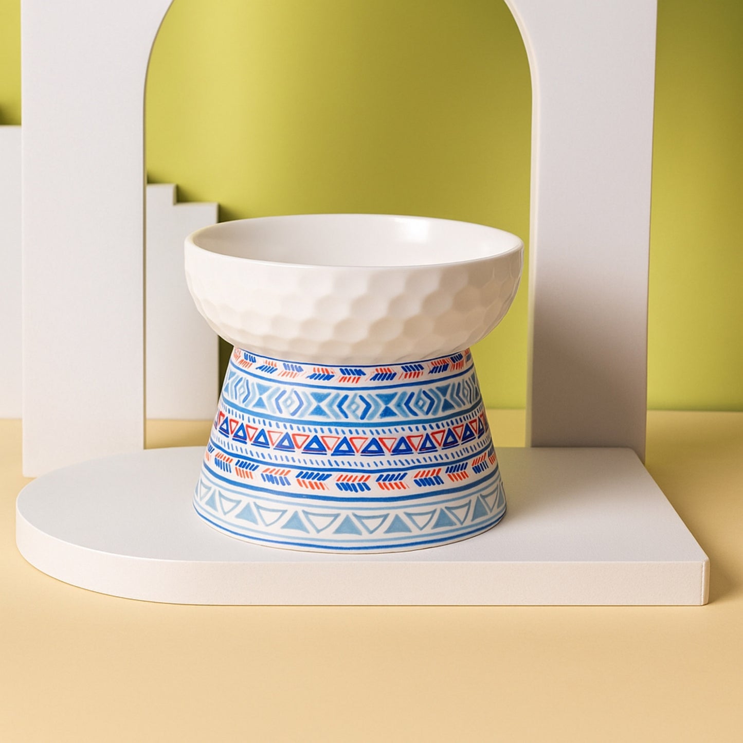 CeramiTribe Bowl Comedero Elevado de Cerámica