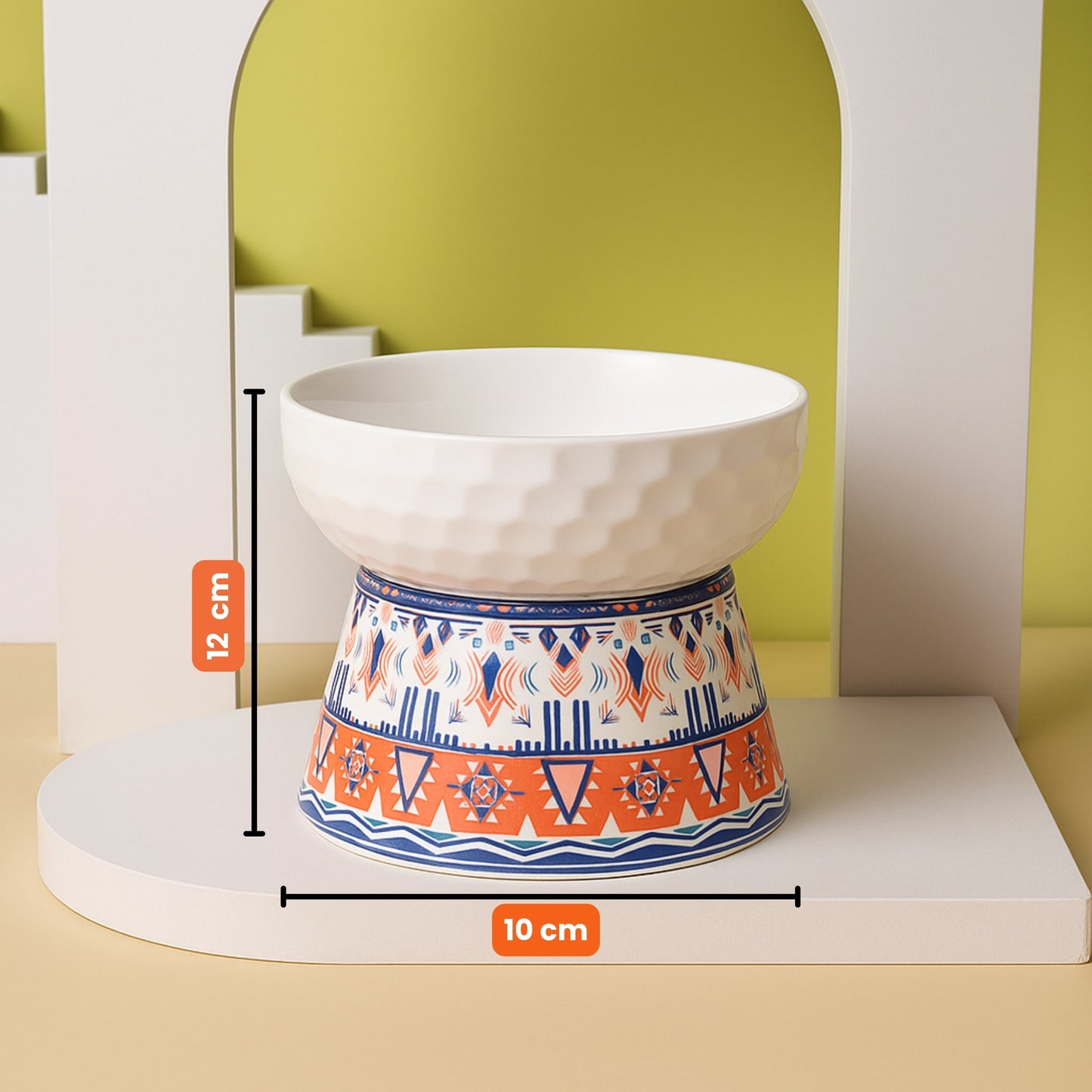CeramiTribe Bowl Comedero Elevado de Cerámica
