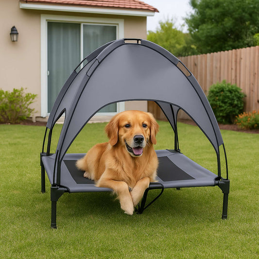 CoolPaws - Cama para Exterior con Toldo