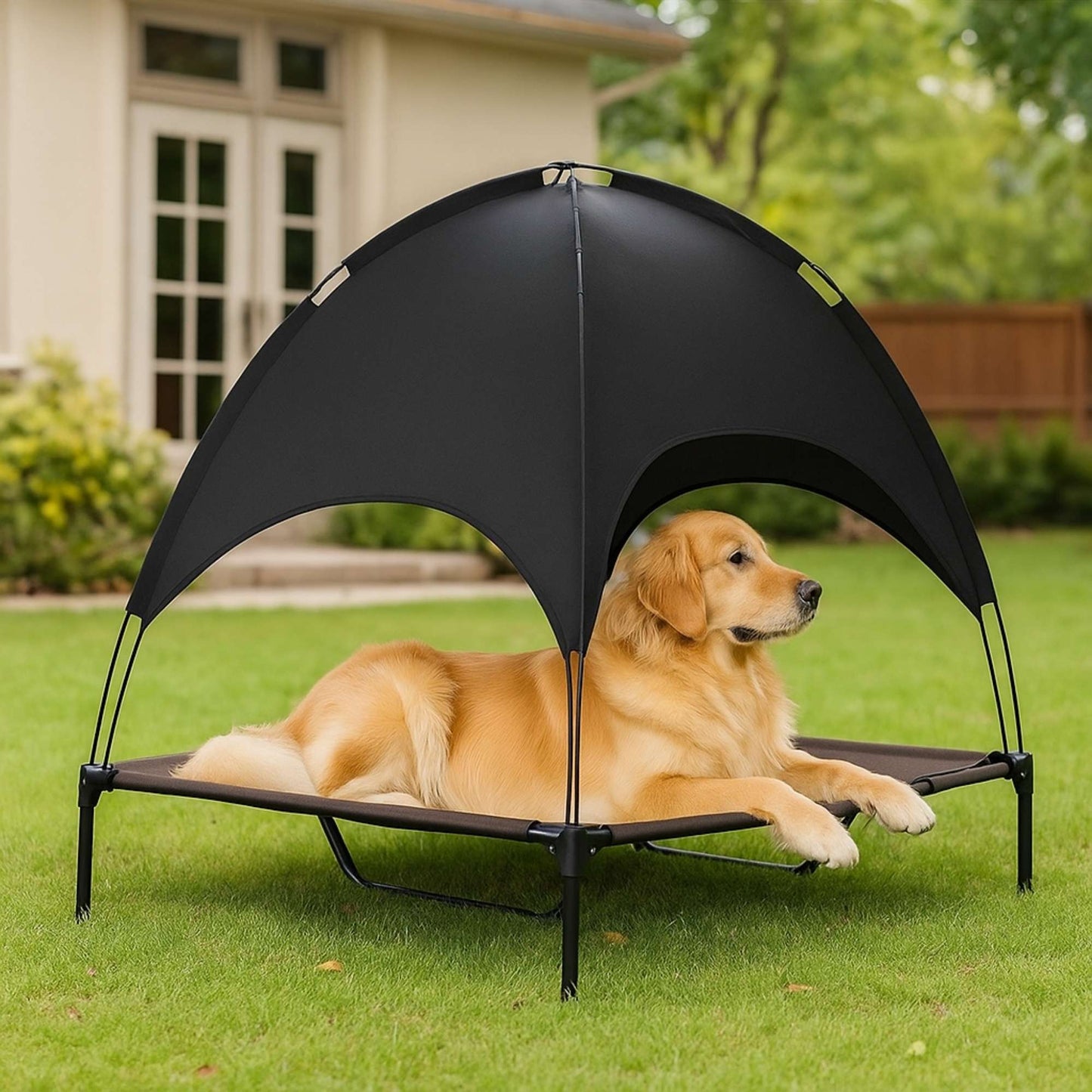 CoolPaws - Cama para Exterior con Toldo