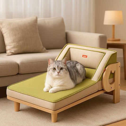 RelaxPaw - Cama de Madera para Gatos