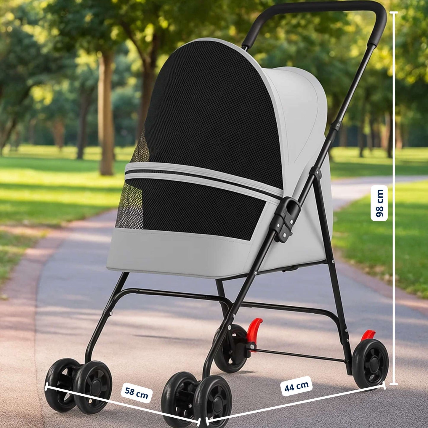 PetGo - Coche plegable para Mascotas