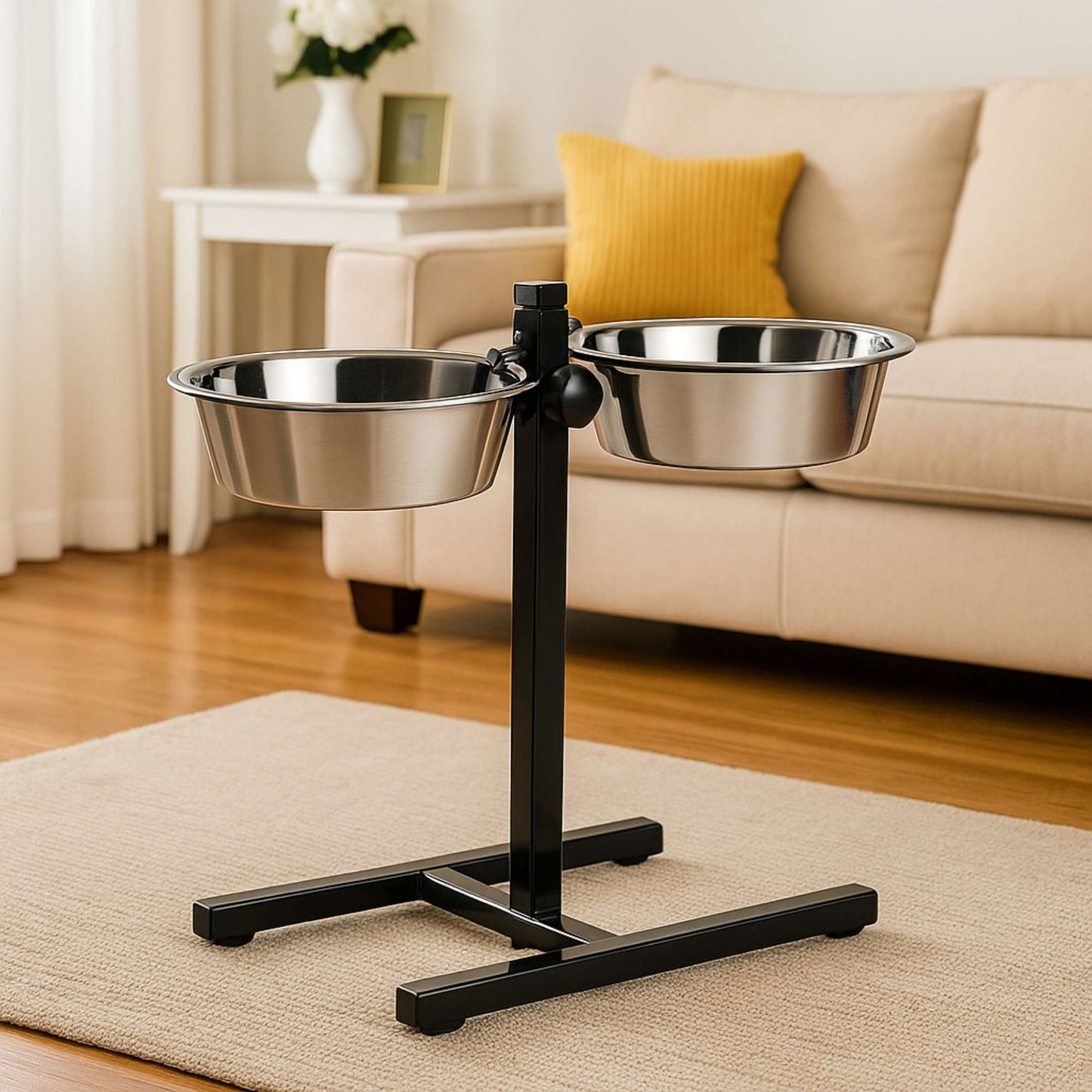 AlturaPet – Comedero Elevado de Acero Inoxidable