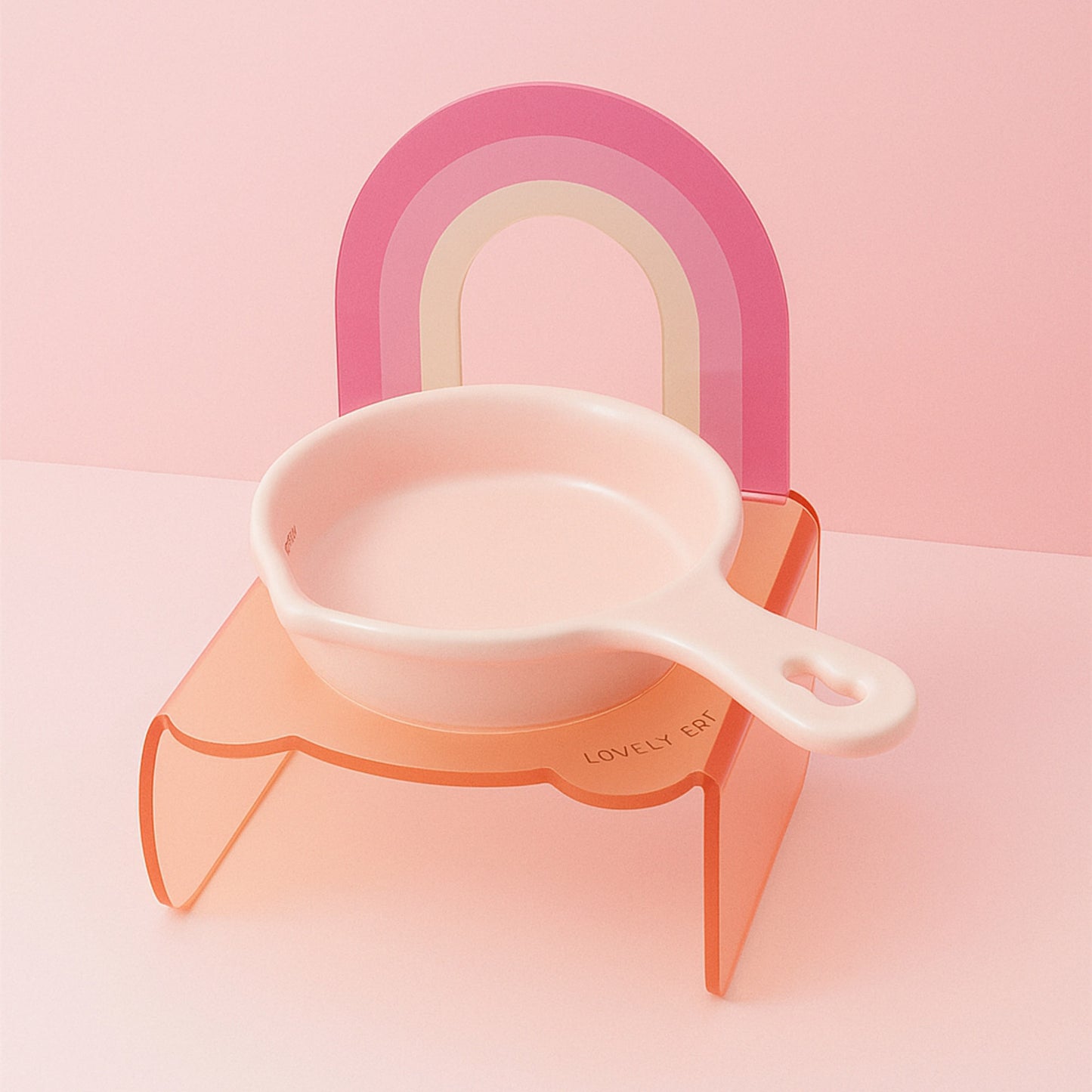 Lovely Cat Rainbow Dish Plato de Cerámica para Gatos
