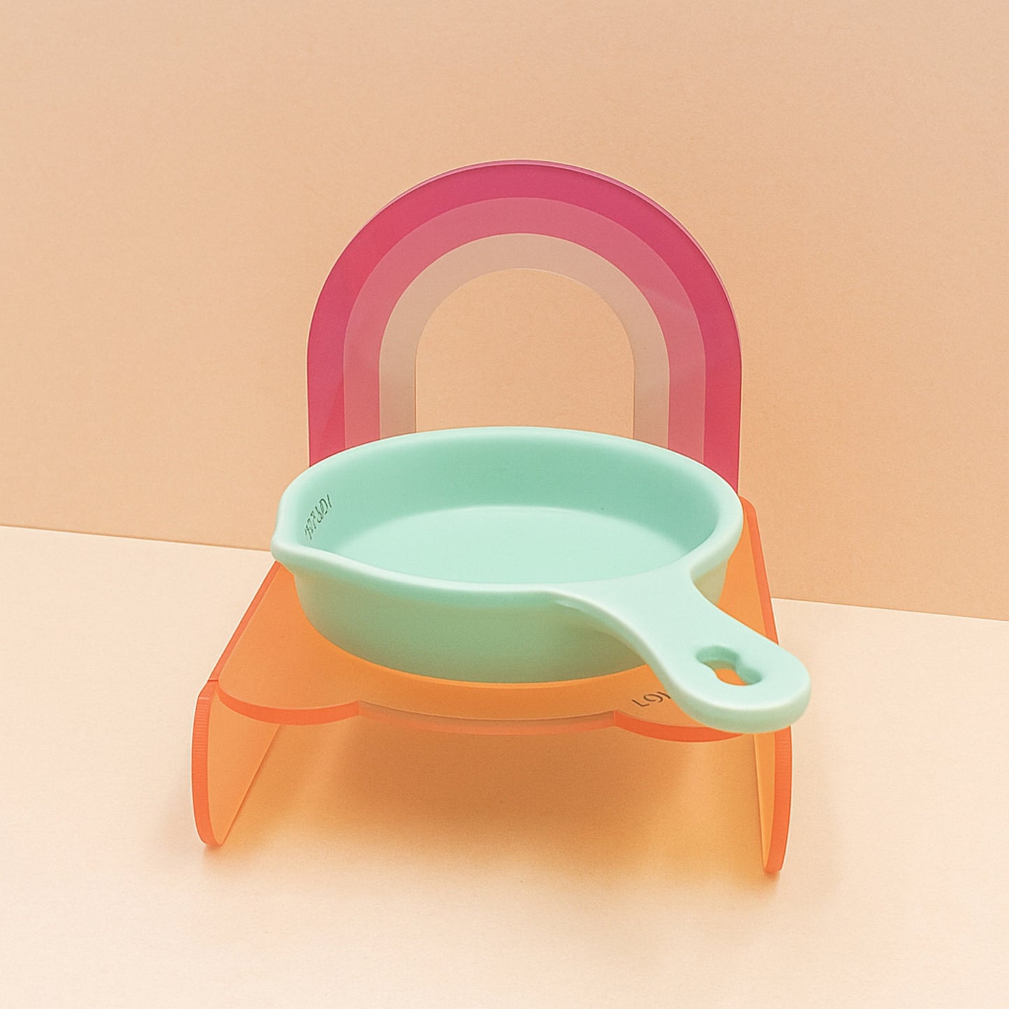 Lovely Cat Rainbow Dish Plato de Cerámica para Gatos