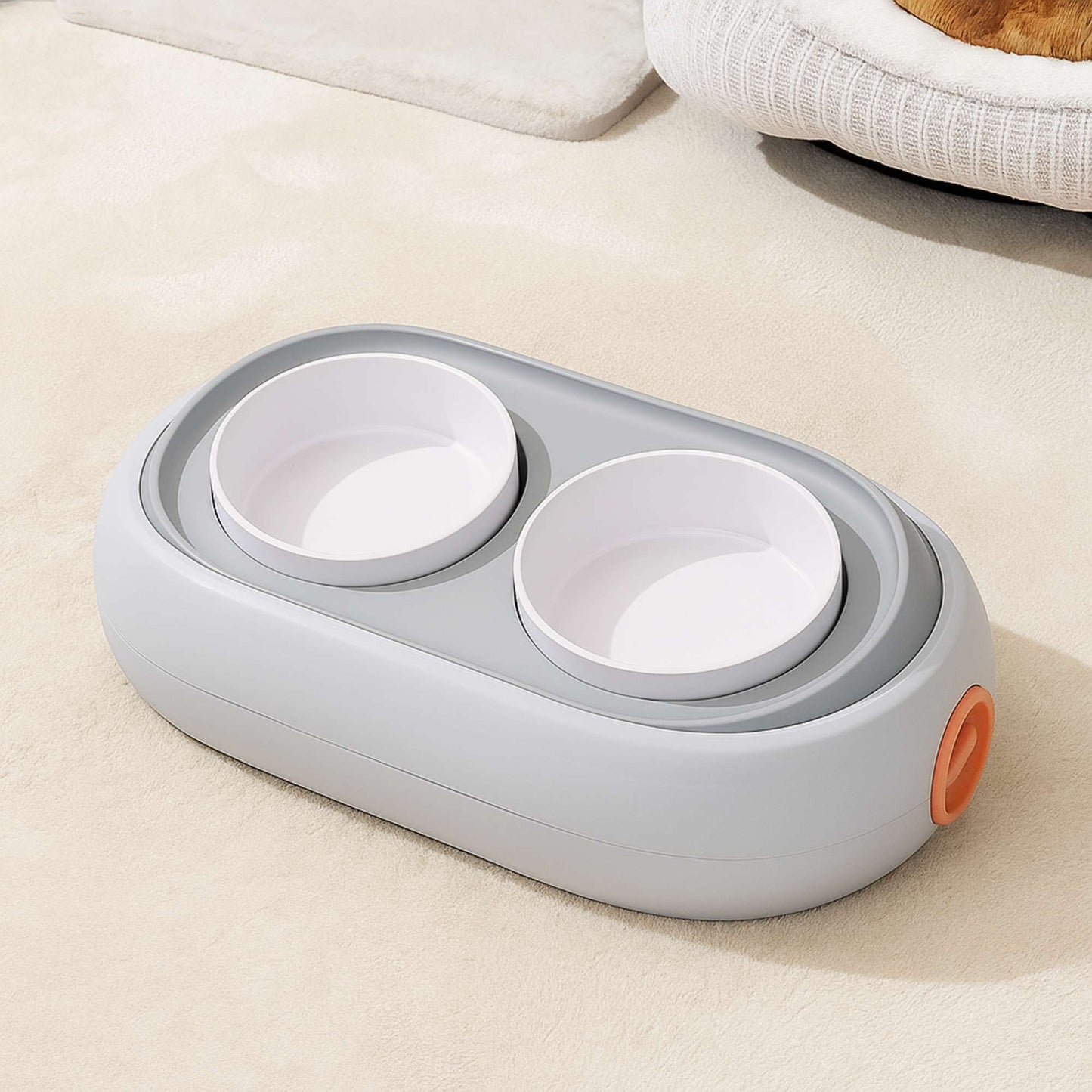 DualFeast - Platos dobles elevados ajustables para perros
