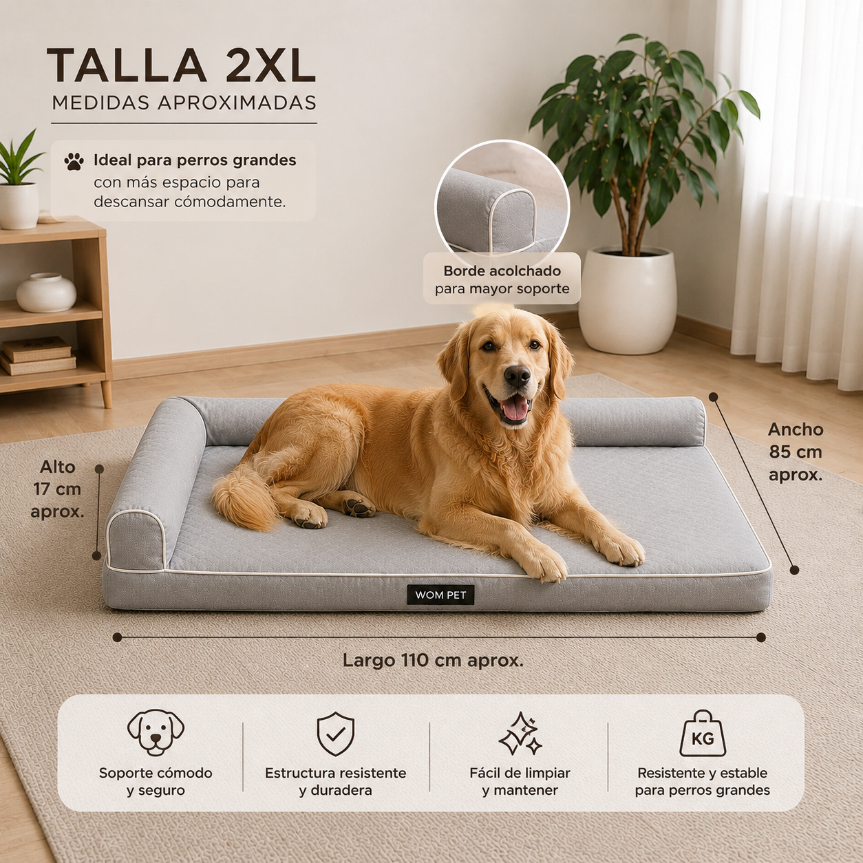 Ergo Bed - Cama Ergonómica para Perros