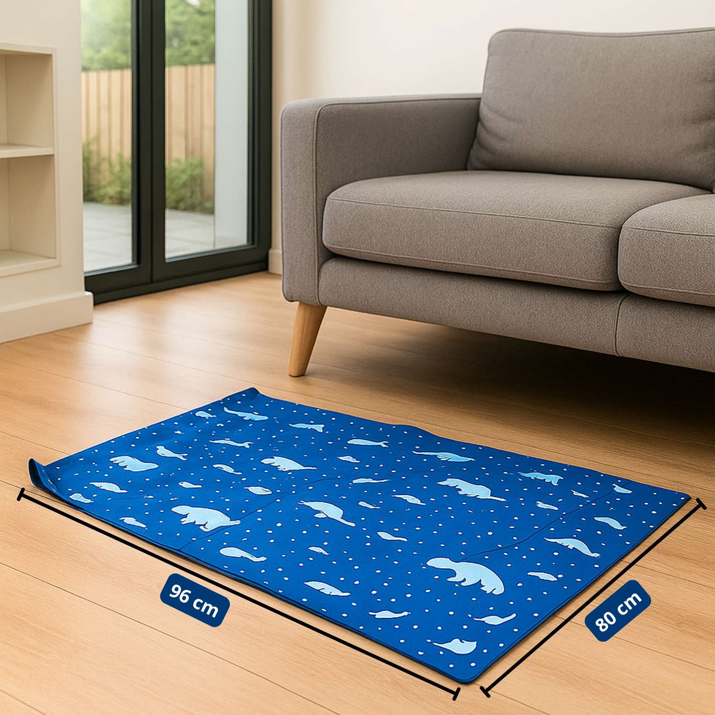 Manta Gel Refrescante Para Mascota  - Talla M - (96cm x 80cm)