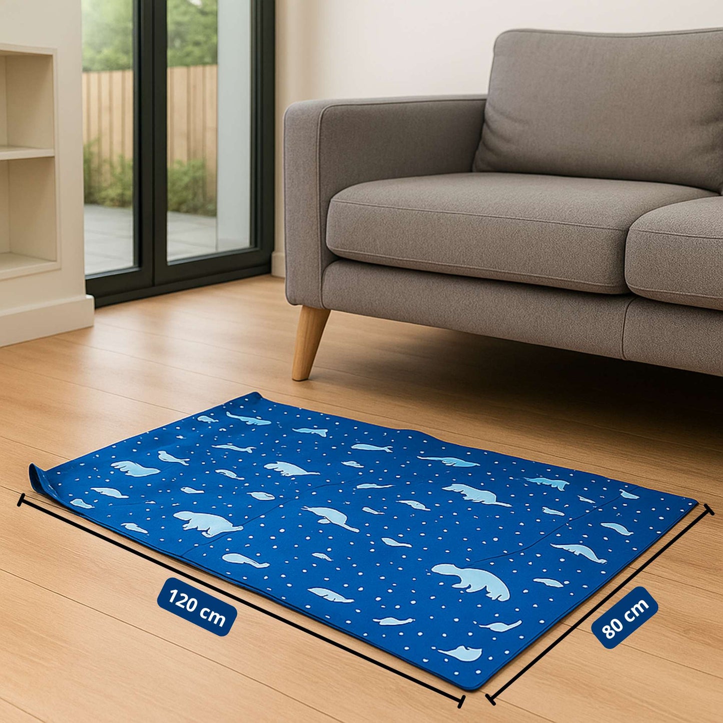 Manta Gel Refrescante Para Mascota  - Talla L - (120cm x 80cm)