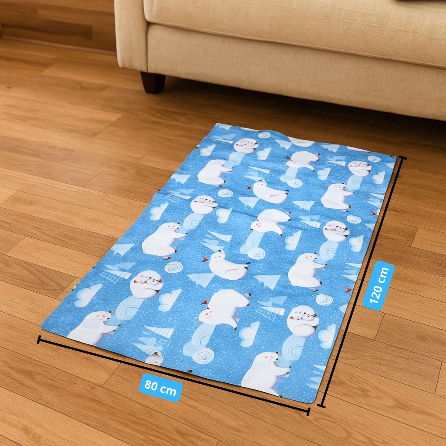 Manta Gel Refrescante Para Mascota  - Talla L - (120cm x 80cm)