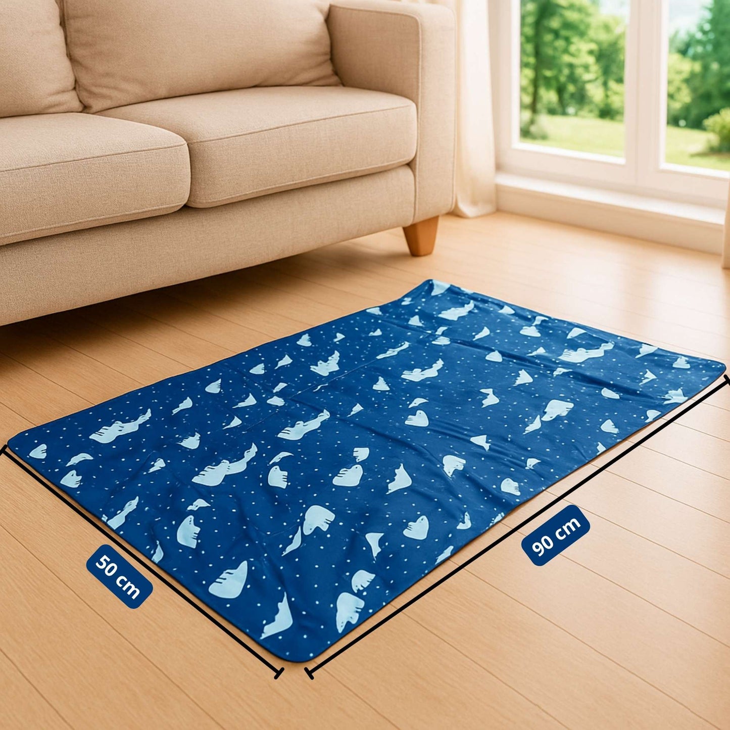 Manta Gel Refrescante Para Mascota  - Talla S - (90cm x 50cm)