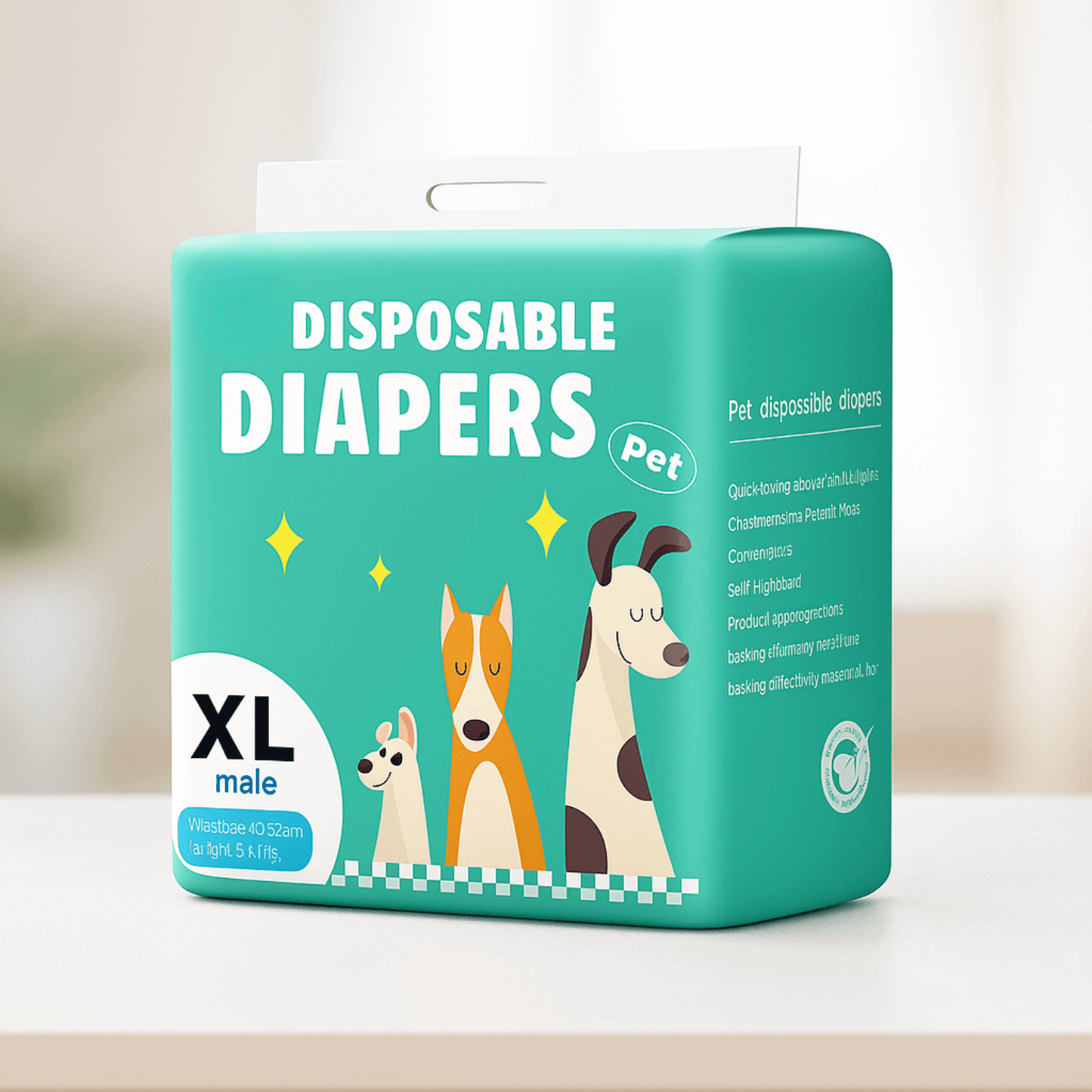 Pañal de Macho Para Perro - Talla XL