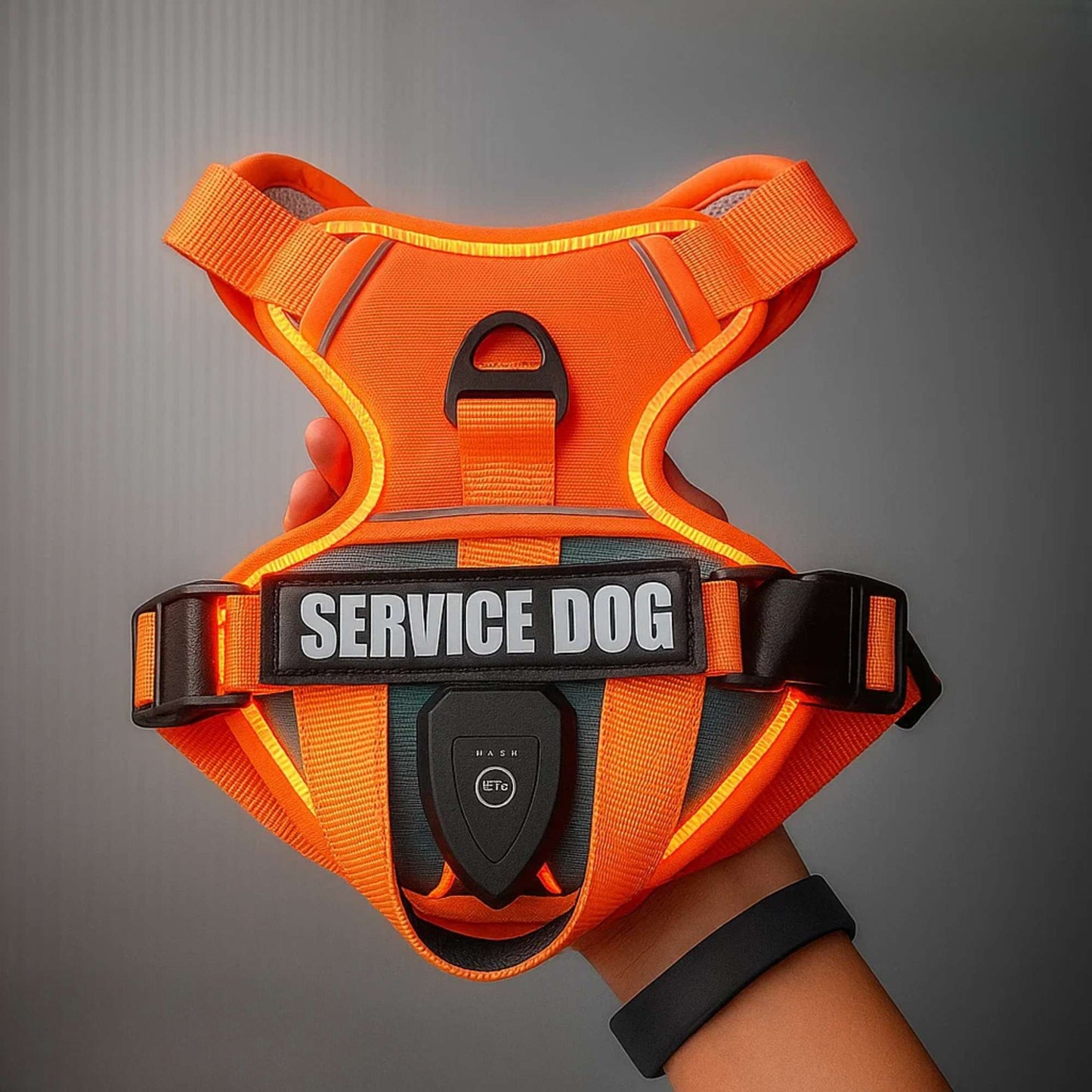 GlowFit - Pechera LED Antitirones Ajustable para Perros