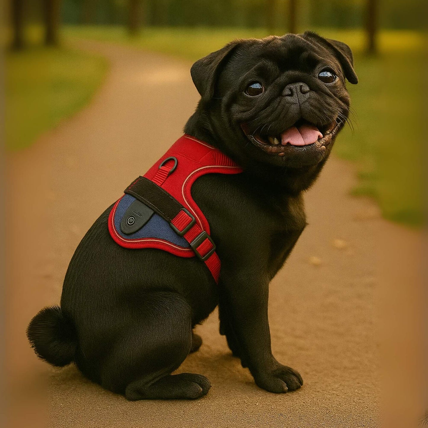 GlowFit - Pechera LED Antitirones Ajustable para Perros