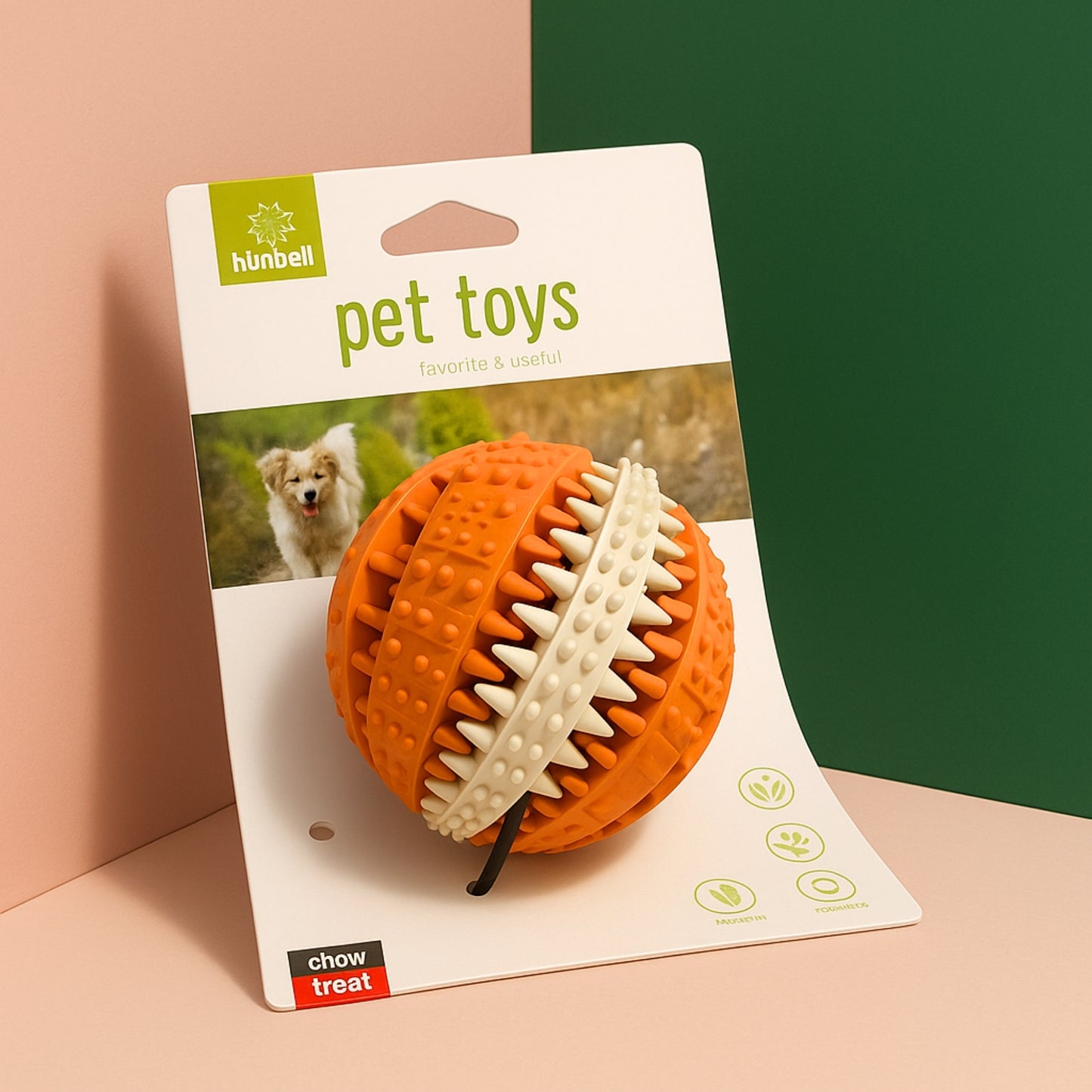 ChewBall 360 – Pelota Masticable para Perros con Limpieza Dental