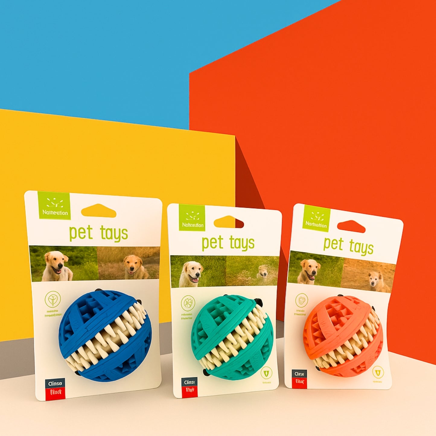 ChewBall 360 – Pelota Masticable para Perros con Limpieza Dental