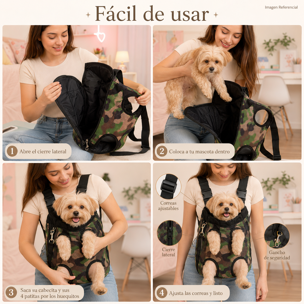Cangurera Porta Perro / Gato