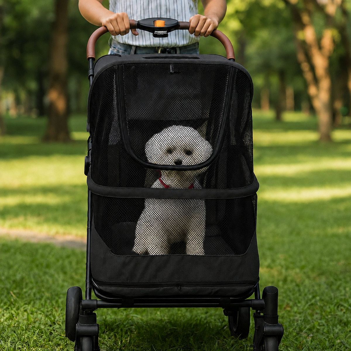 UrbanPawride - Coche Plegable Premium para Perros