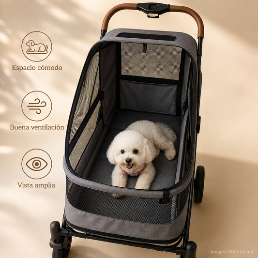 UrbanPawride - Coche Plegable Premium para Perros