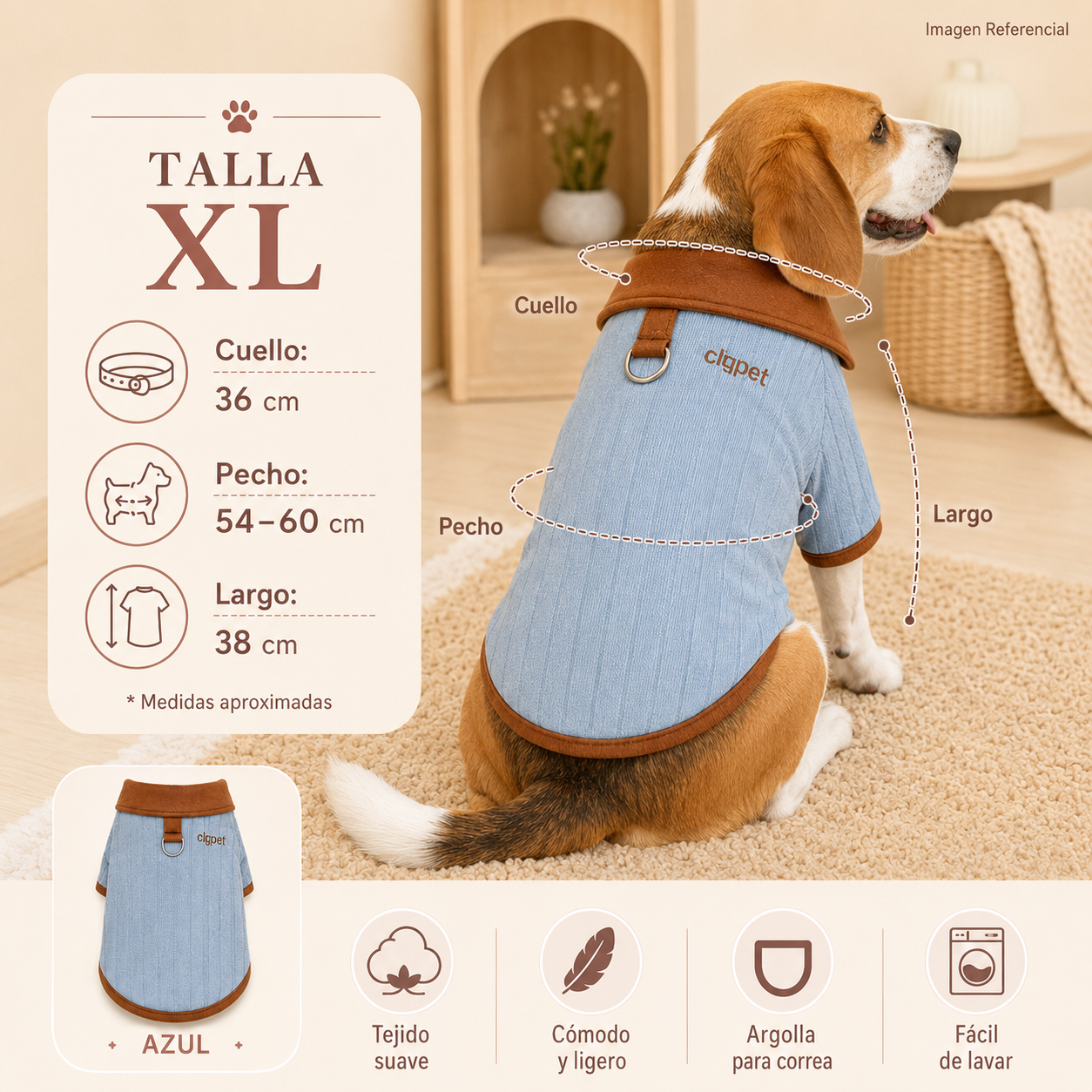 Mini Classic Coat- Ropa para perros