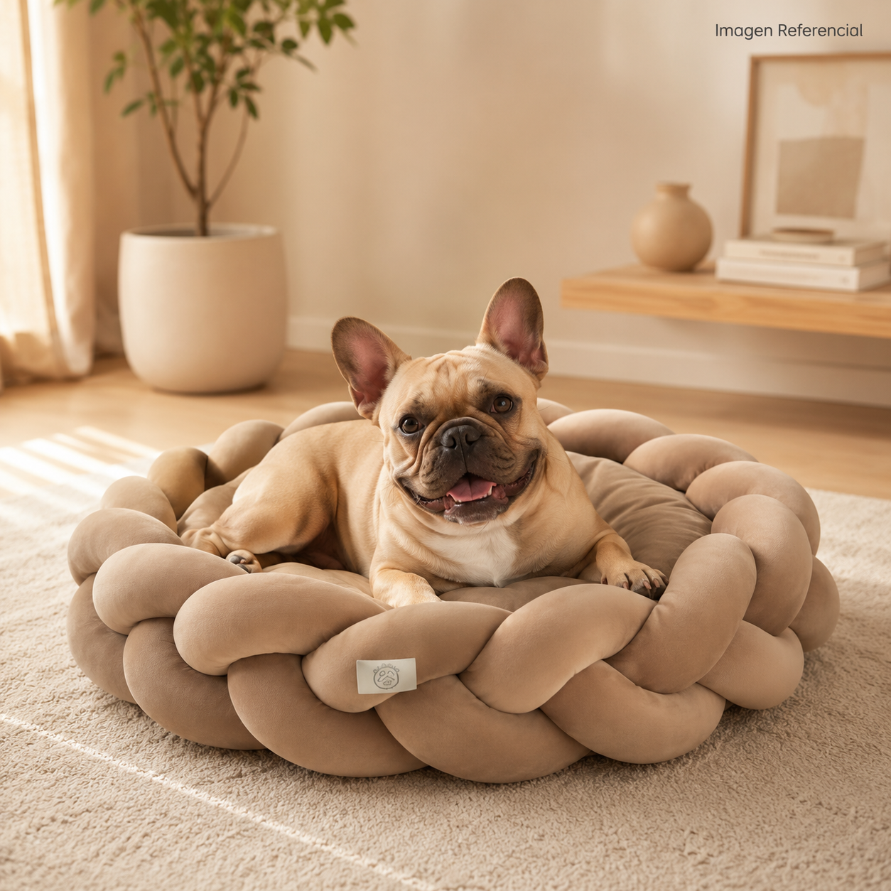 Cama Abrazo Trenzado- Cama para perros y gatos