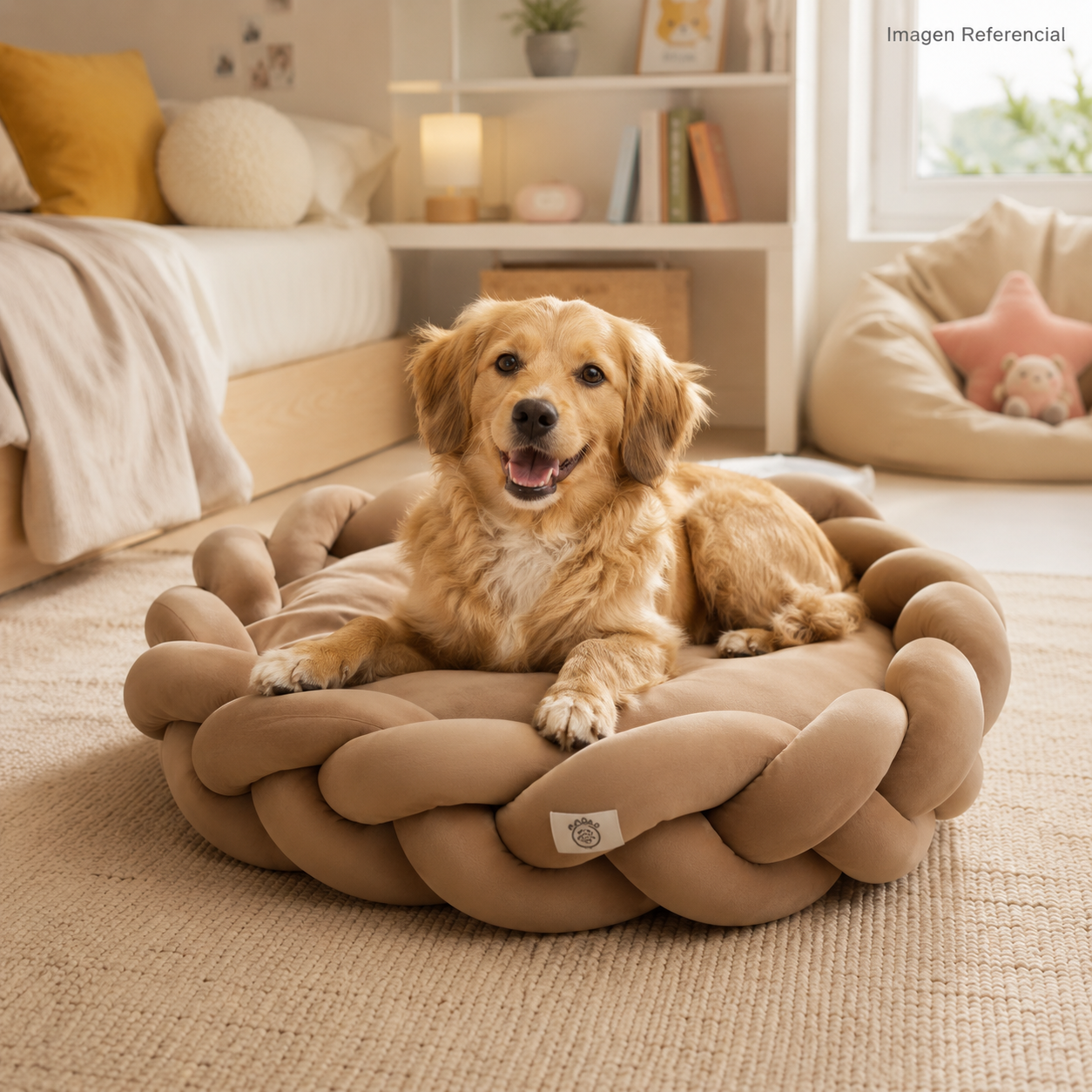 Cama Abrazo Trenzado- Cama para perros y gatos