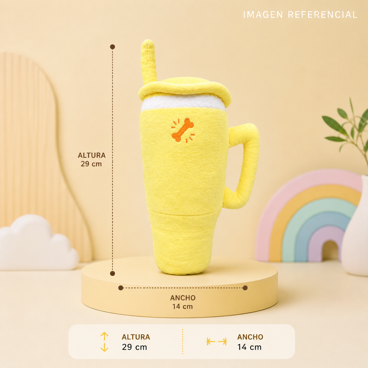Peluche tumbler yellow