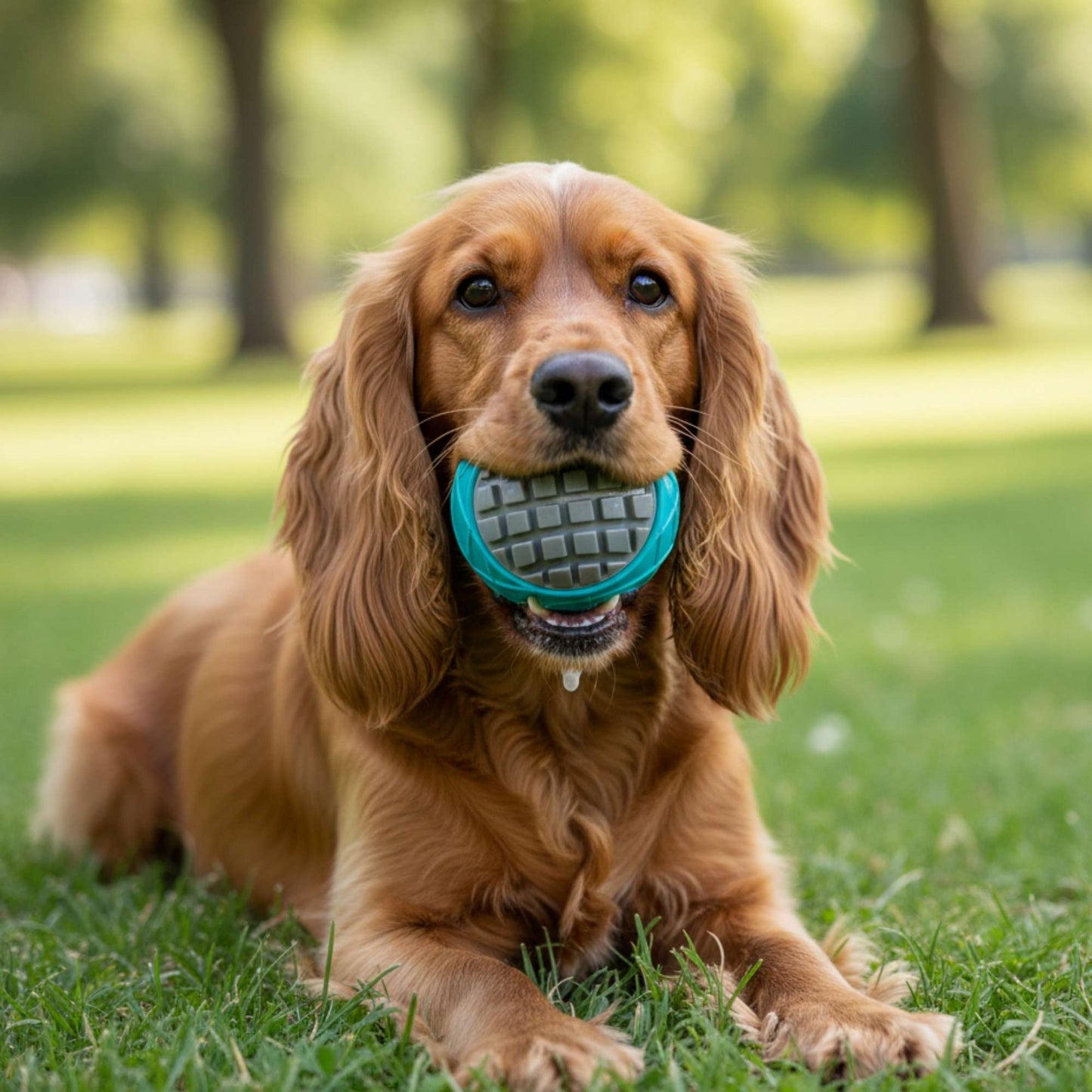WaffleBall - Juguete Pelota de Jebe Masticable para Perros