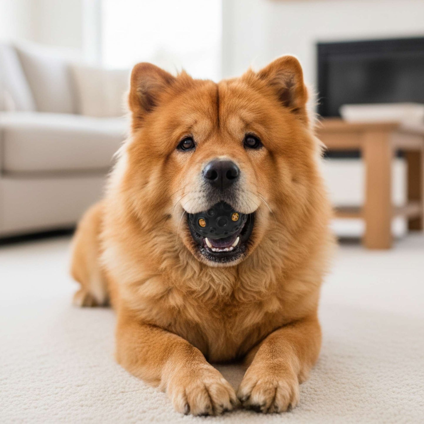CrazyMoon - Juguete Pelota de Goma Texturizada para Perros