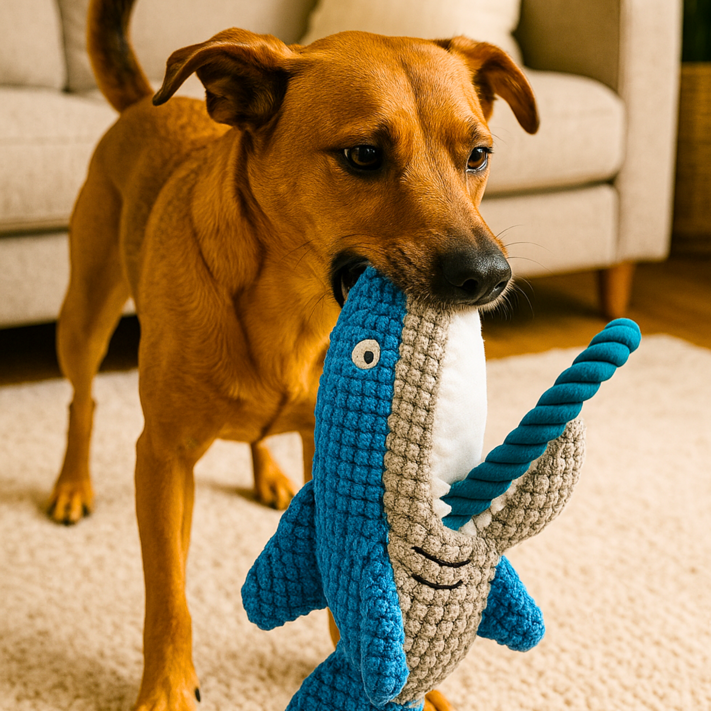 Tiburón Juguetón – Juguete para Mascotas