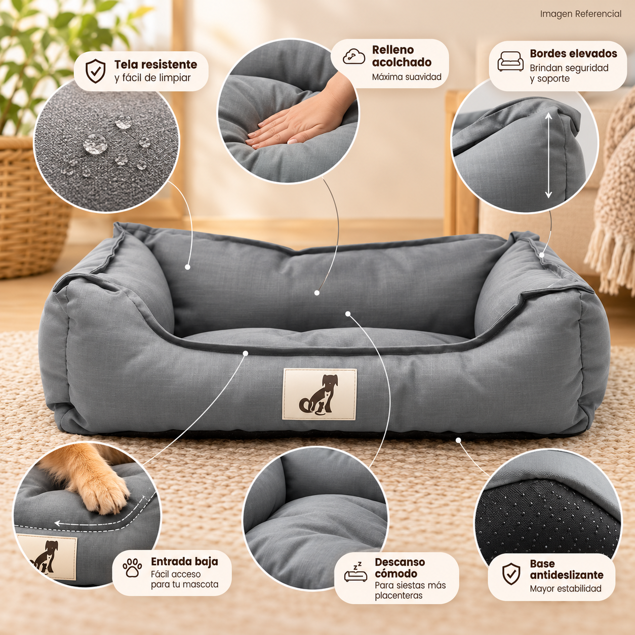 Resty Pet- Cama para perros y gatos