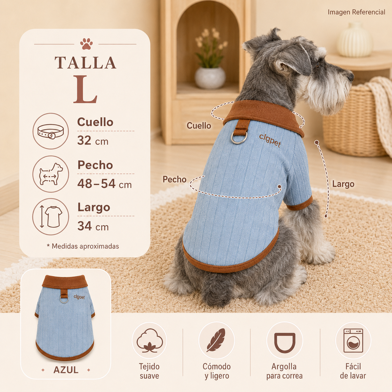 Mini Classic Coat- Ropa para perros