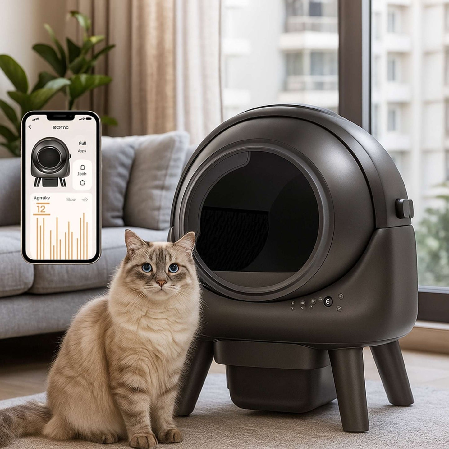 OrbitPet - Arenero Smart Autolimpiante para Gatos