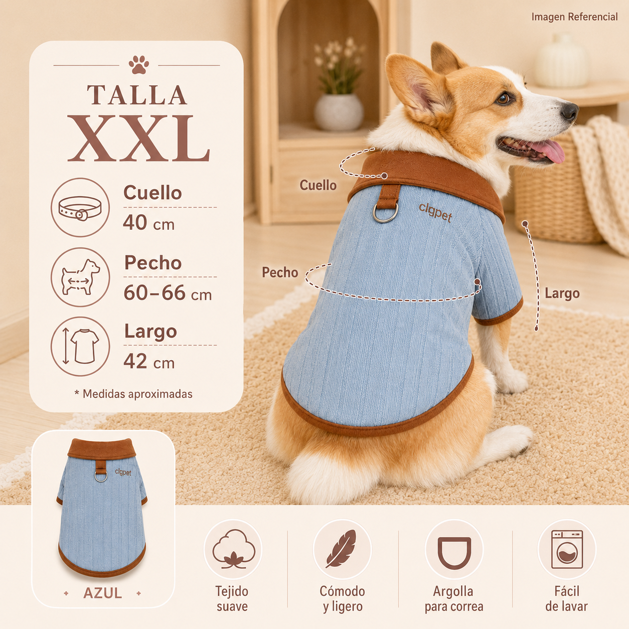 Mini Classic Coat- Ropa para perros