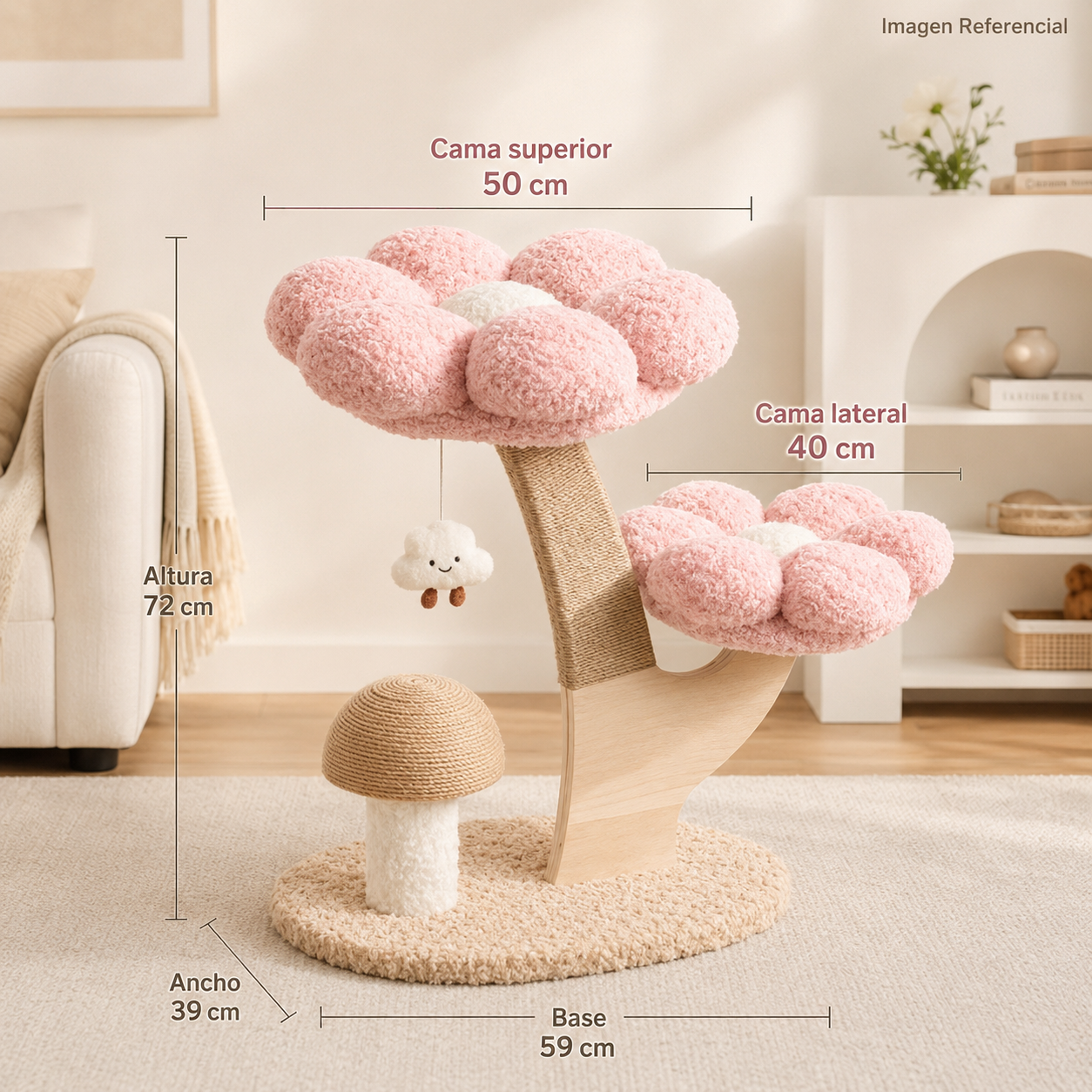 Cat Flower Lounge- Cama para gatos