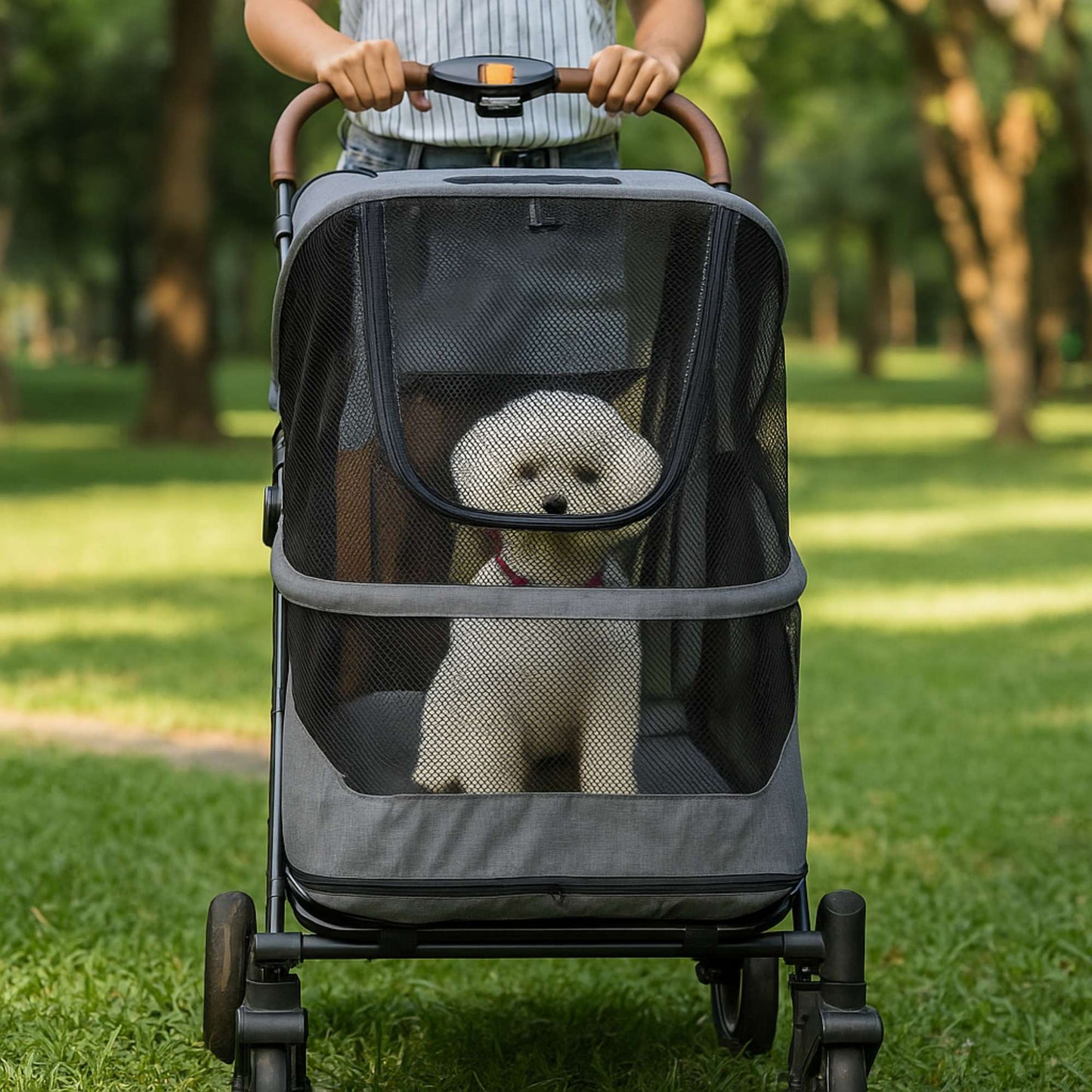 UrbanPawride - Coche Plegable Premium para Perros