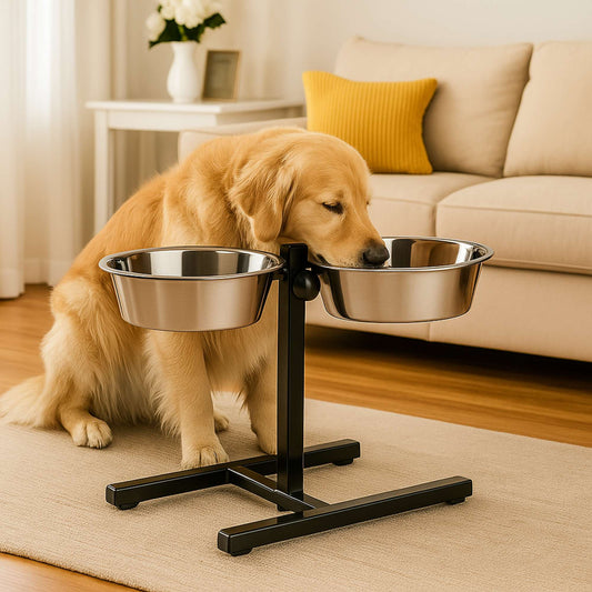 AlturaPet – Comedero Elevado de Acero Inoxidable