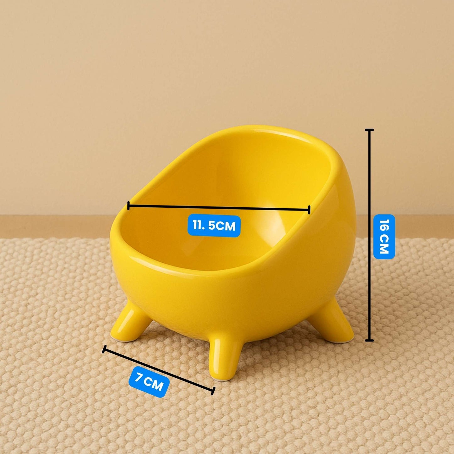 Orbipet – Plato Ergonómico de Cerámica Para Mascotas