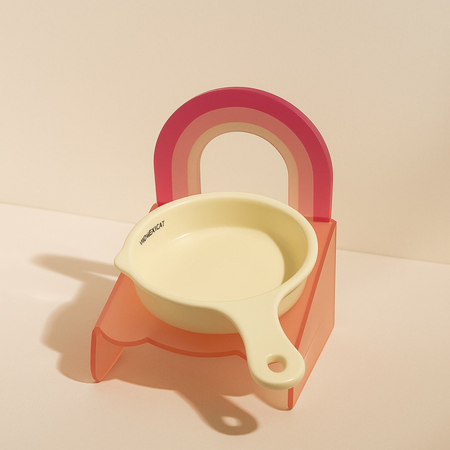 Lovely Cat Rainbow Dish Plato de Cerámica para Gatos