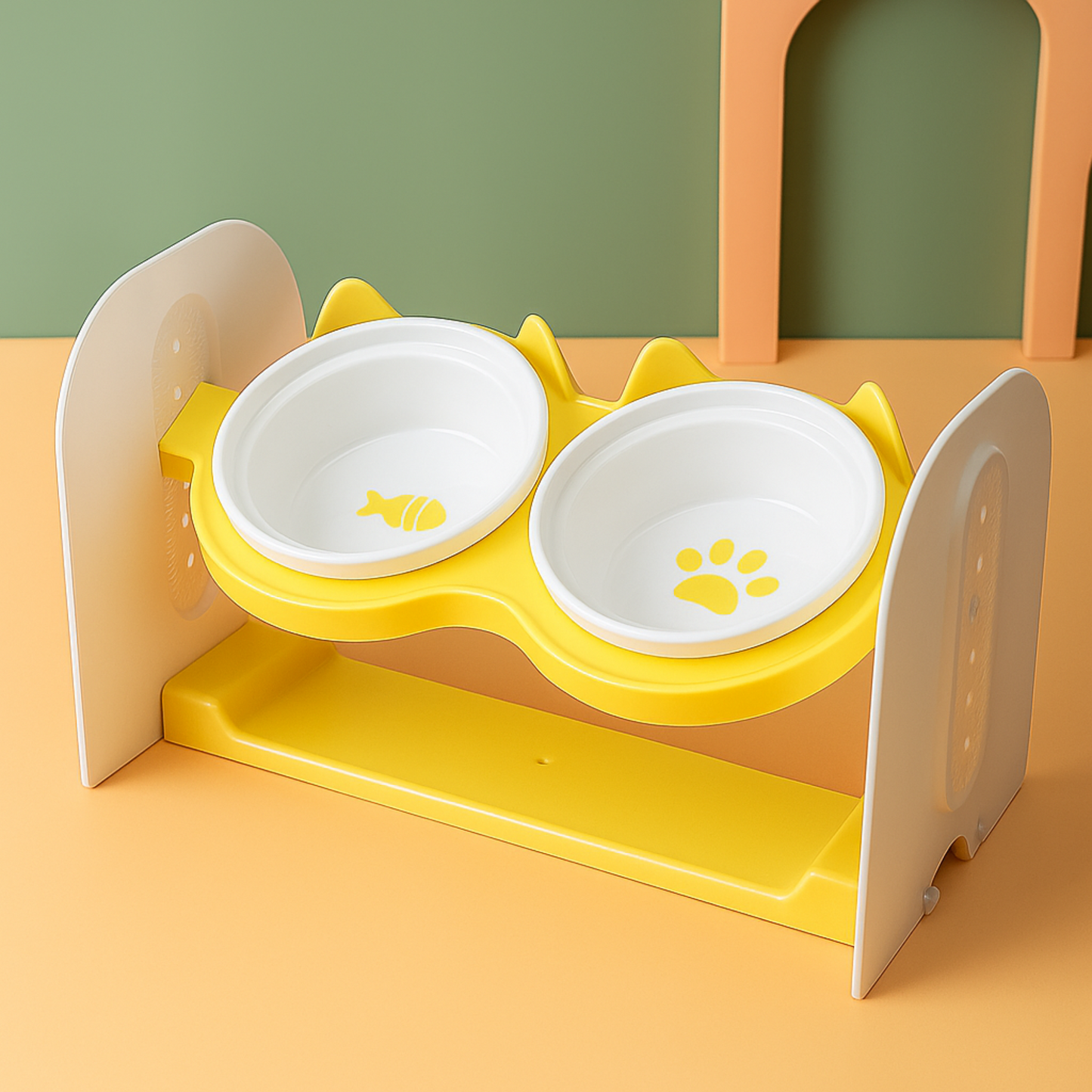 MichiDuo – Comedero Doble Elevado Para Mascotas