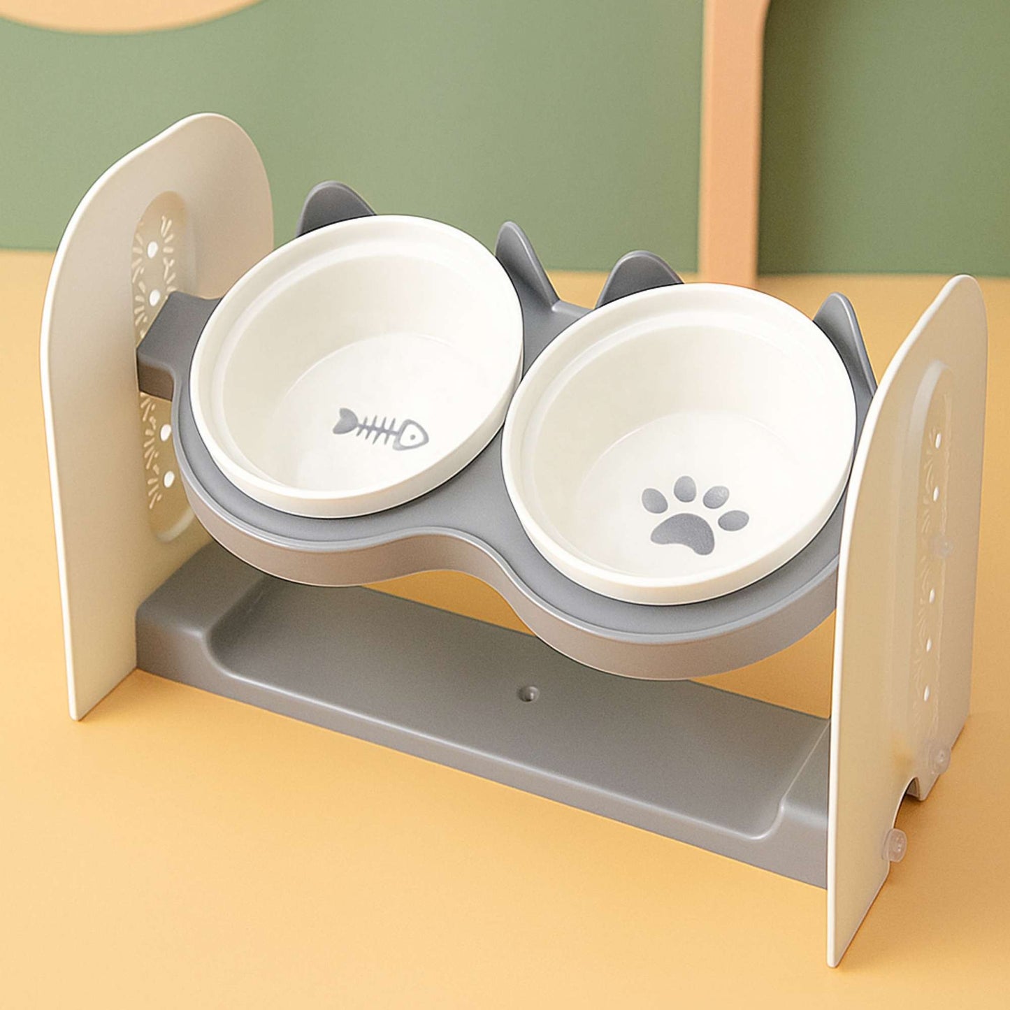 MichiDuo – Comedero Doble Elevado Para Mascotas