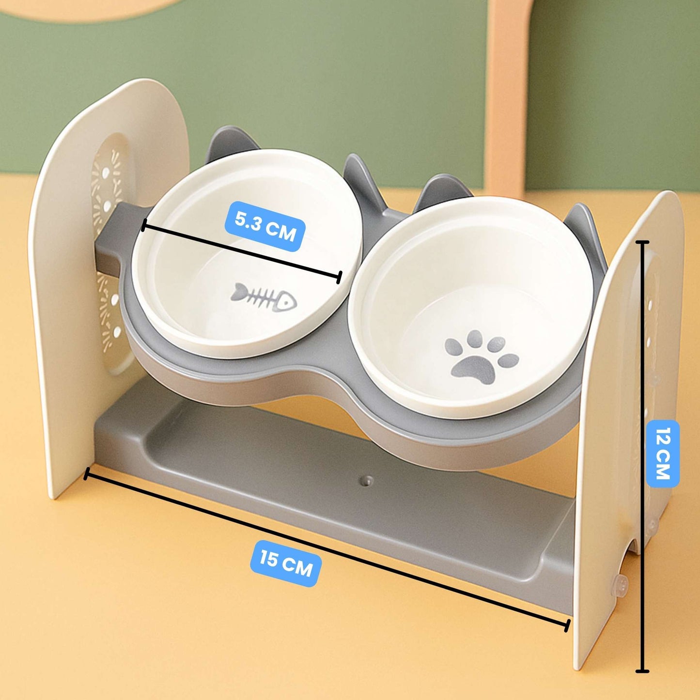 MichiDuo – Comedero Doble Elevado Para Mascotas