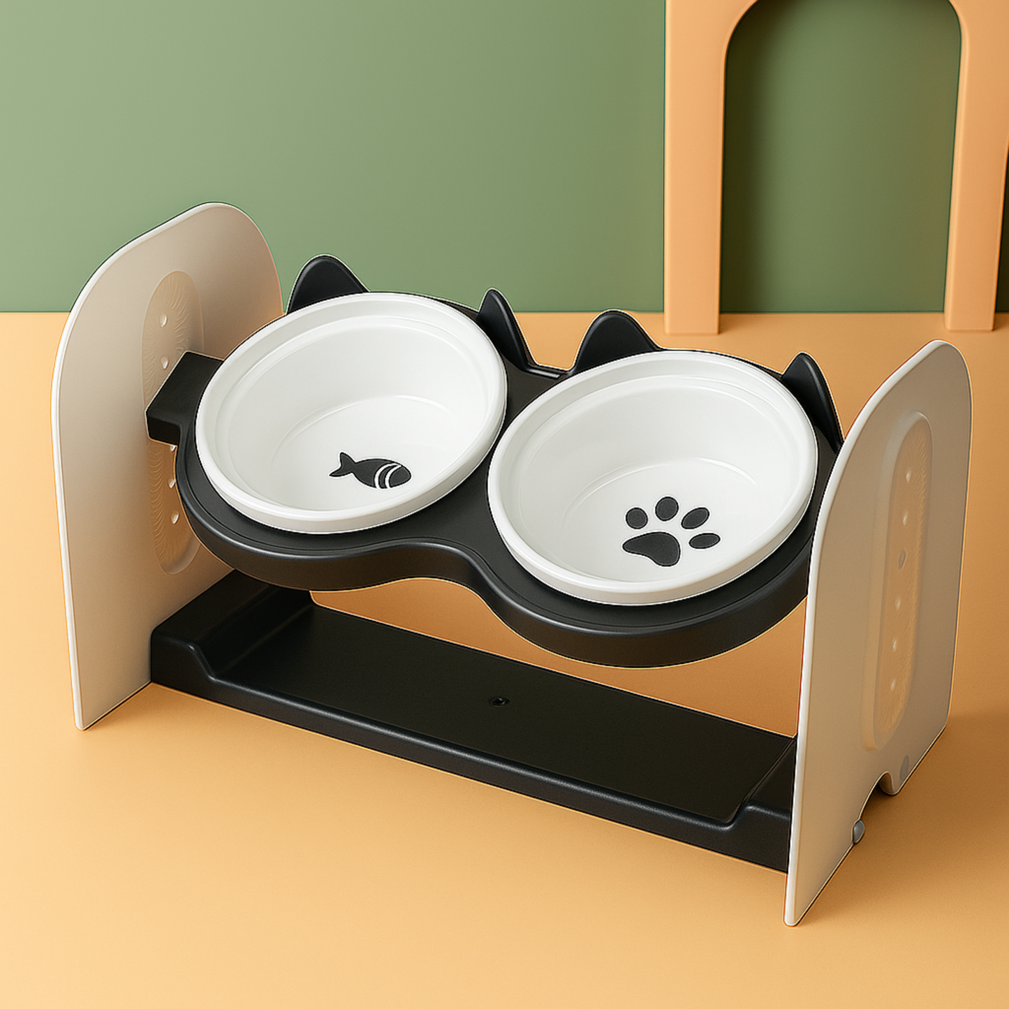 MichiDuo – Comedero Doble Elevado Para Mascotas