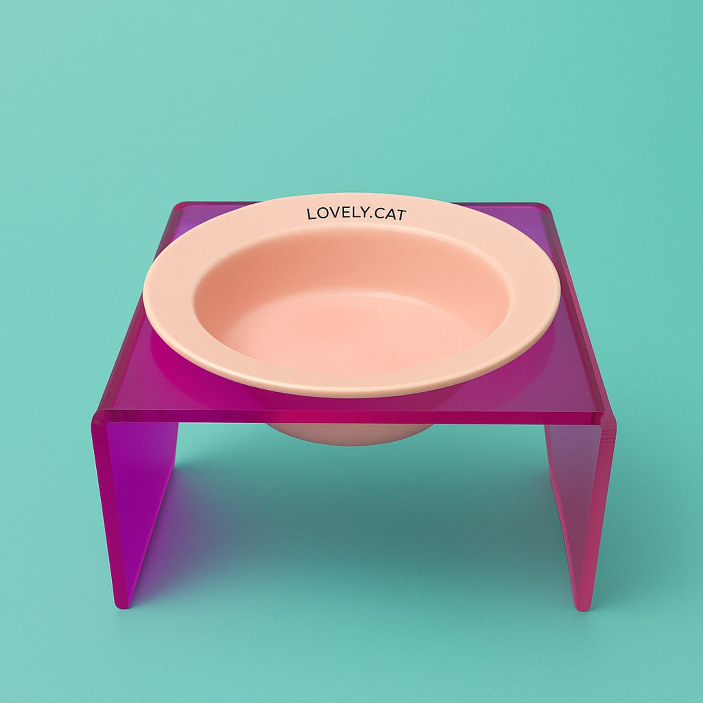 CeramiAcryl Bowl Comedero Elevado de Ceramica y Plastico